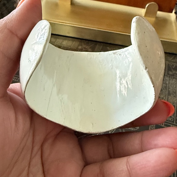 Vintage Hand Painted Cat Wooden Cuff Bracelet Rare - Picture 16 of 17